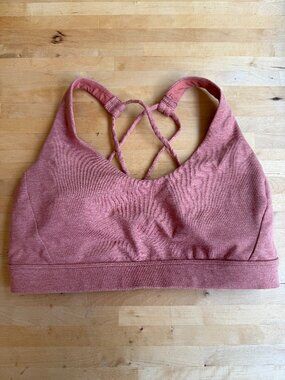 💕PRANA sports bra excellent condition pink/brown color medium